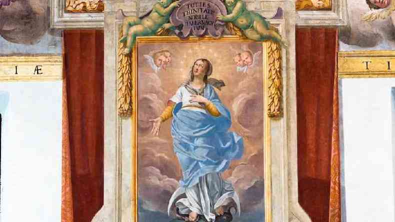 Pintura de Nossa Senhora Imaculada Concei