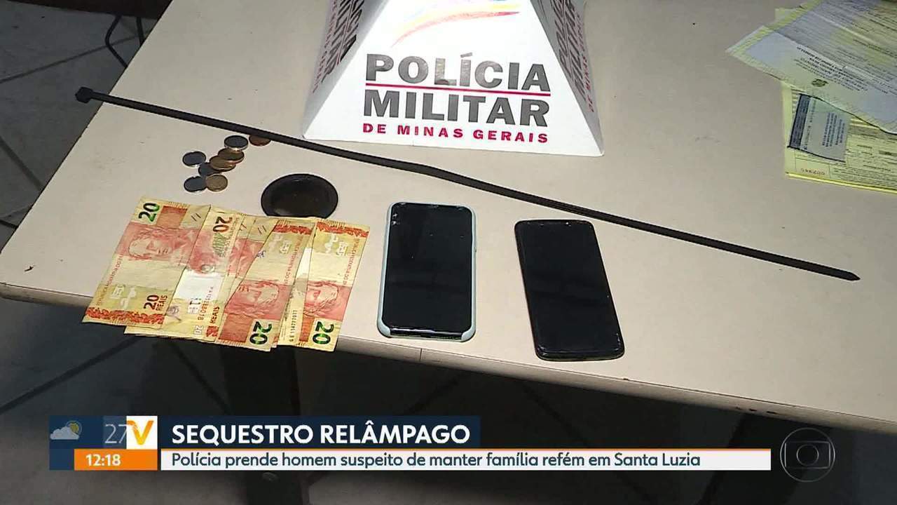 Polícia prende homem suspeito de manter família refém em Santa Luzia